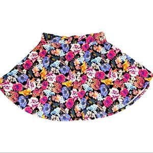 Ultra Teeze Jersey Floral Flowy Mini Skirt Size XL New